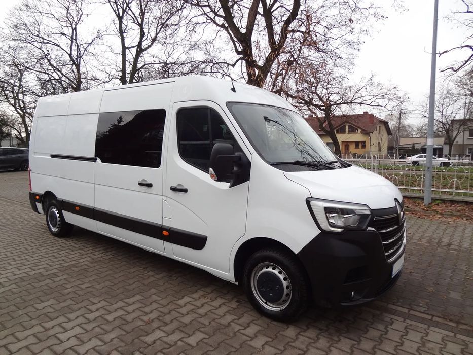 Renault Master 2021R Salon Polska 180KM Automat 7 osób Brygadówka IDEALNY