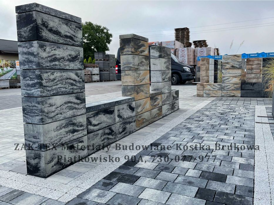 Pustak bloczek ogrodzeniowy gładki Joniec Roma Horizon  50x20x20