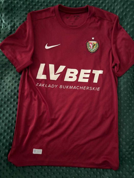 Koszulka piłkarska WKS Śląsk Wrocław NOWA rozmiar M bordowa Nike ekstraklasa