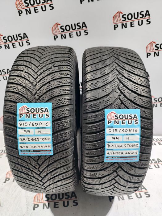 2 pneus semi novos 216-60R16 Bridgestone - Oferta dos Portes