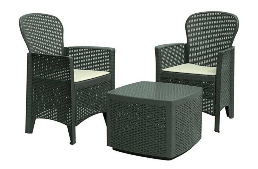 Set 2 Cadeirões+mesa /cadeiras relax de Jardim ( exterior ou interior)