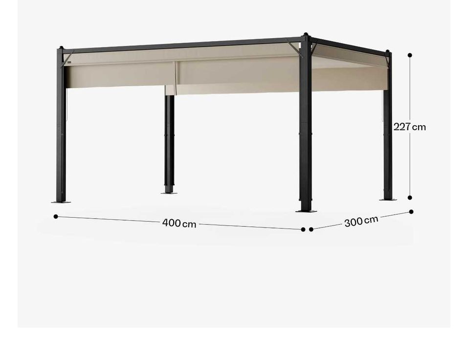 Pergola altana ogrodowa Cortina 3x4