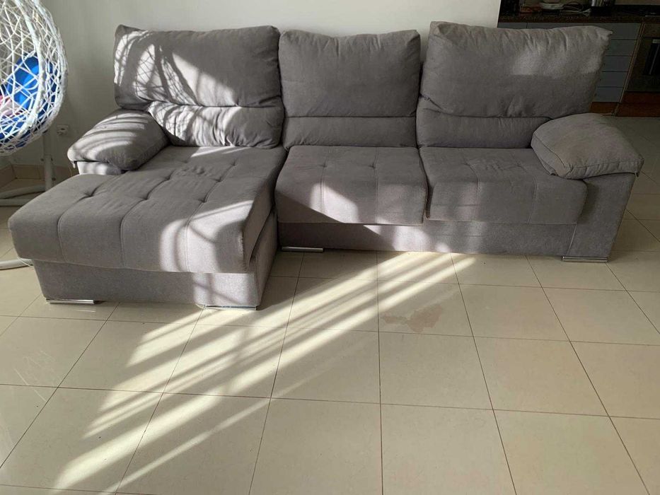 Sofa 3 lugares com chaise long