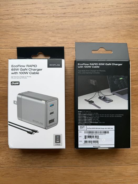 EcoFlow RAPID Charger 65W US + 100W кабель