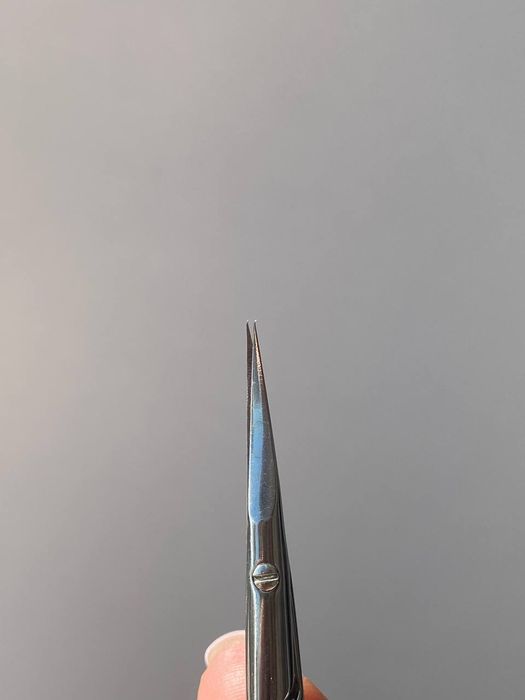 Ножиці для кутикули Staleks, для лівші, 11/3, 11/1, потребують заточки