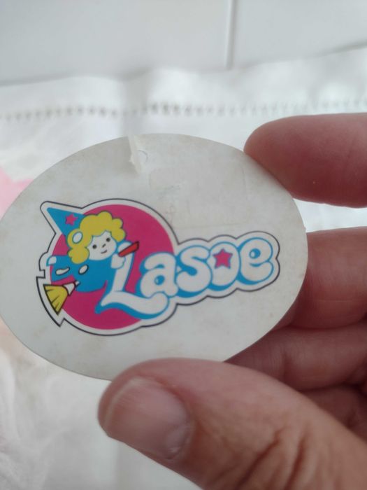 Peluche "SOY TU AMIGO". Branco e rosa