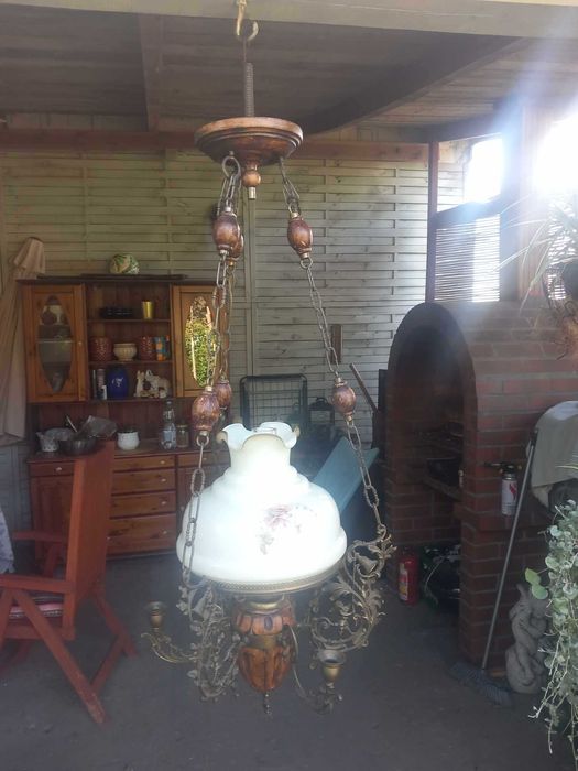 Lampa wisząca. Antyk.