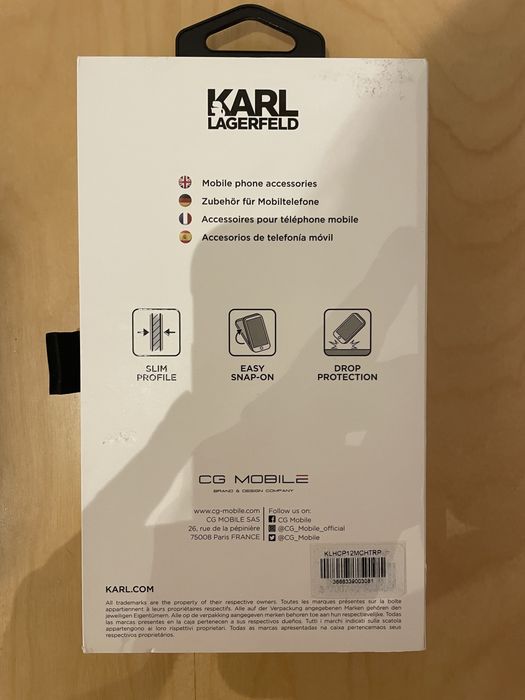 2 etui do iPhone 12/iPhone 12 Pro Karl Lagerfeld