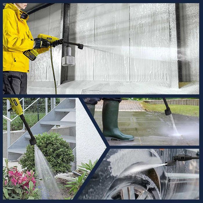 Akumulatorowa myjka wysokociśnieniowa 60bar, z 2 akumulatorami 4000mAh