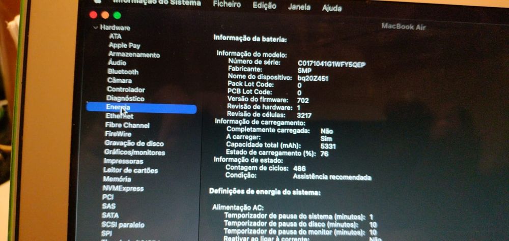 MacBook Air 8 Gb Ram 256 SSD INTEL 5I DE 2017