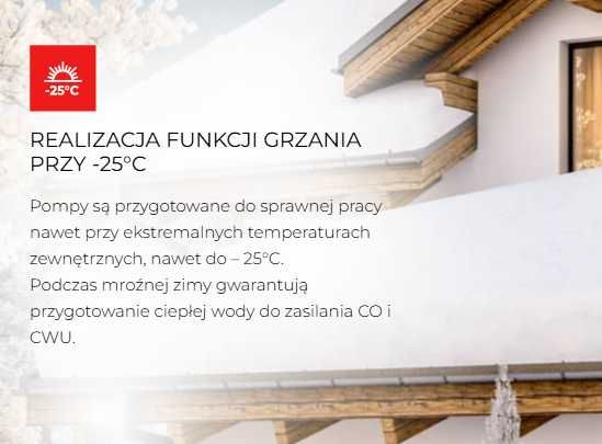 Pompa Ciepła Rotenso Aquami 8 kW Split. Grzanie do -25°C, woda do 65°C