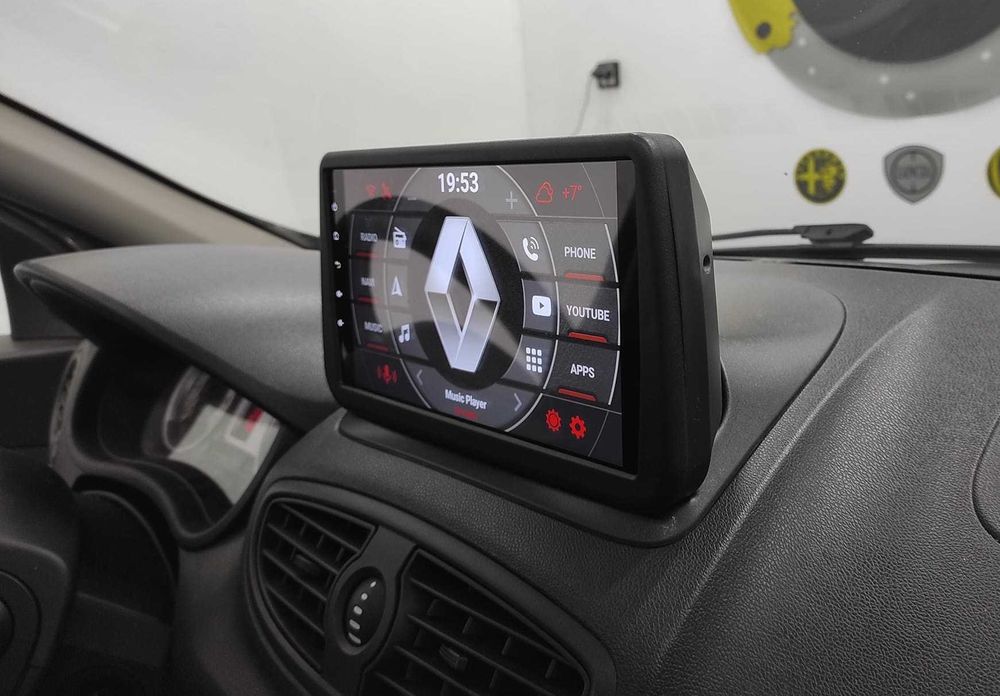 Rádio 2DIN 9"• Renault Clio 3 III • (2005 a 2014) • Android [4+64GB]