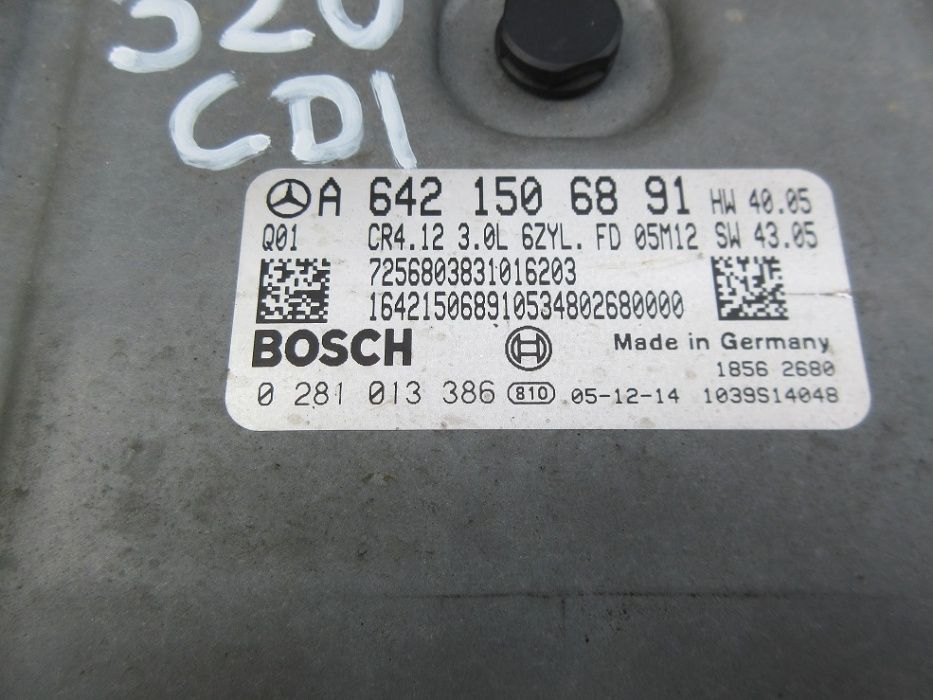 mercedes W251 W164 320 cdi komputer sterownik silnika