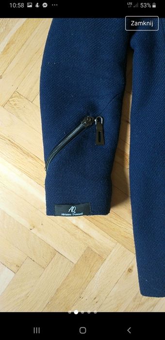 Płaszcz wełniany 80% wełny 44