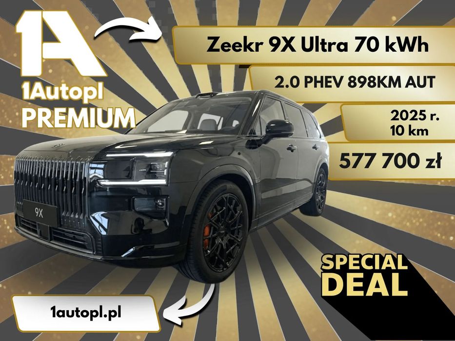 ZEEKR Inny Zeekr 9X Ultra 70 kWh (AWD) 2.0 Plug-in 898KM  auto w trasnporcie !