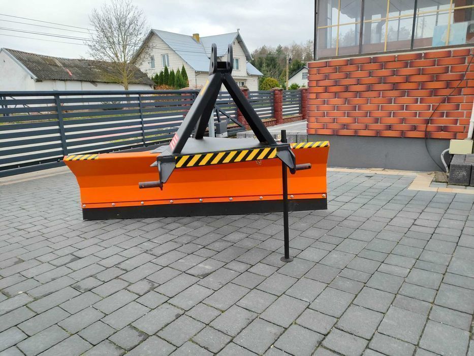 Pług do śniegu spych-do ciągnika na tył-OBROTOWY-solidny blacha 4mm