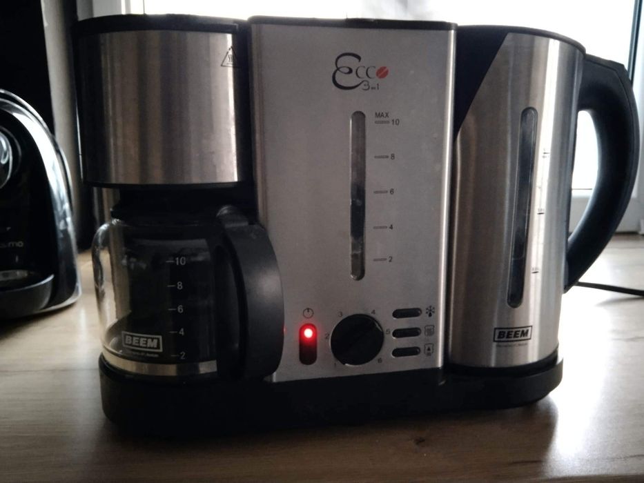 Urządzenie 3w1 ekspres czajnik opiekacz