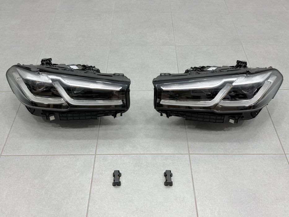 Фари для BMW G30 / G31 2016-2020 з заміною бампера Adaptive LED 2 РЕЖИМА ДХВ LCI 2020+  Артикул:  DRC10172-26