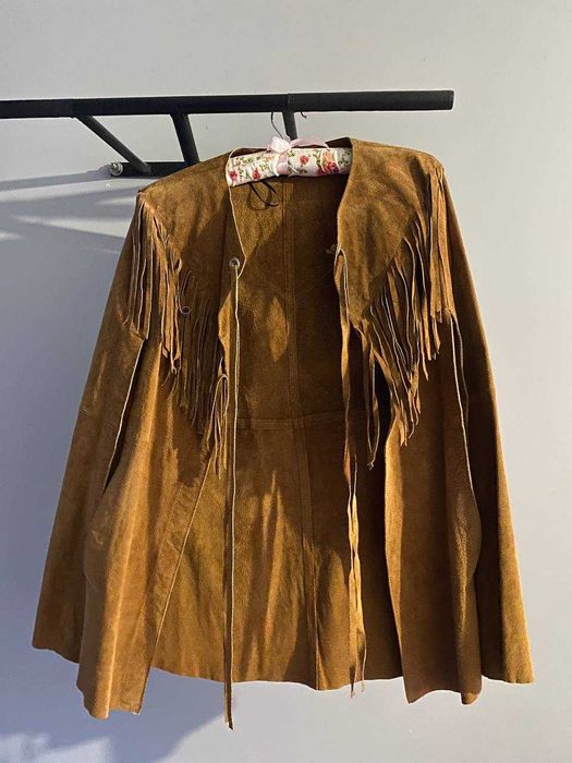 Жилетка пончо накидка замш Zara