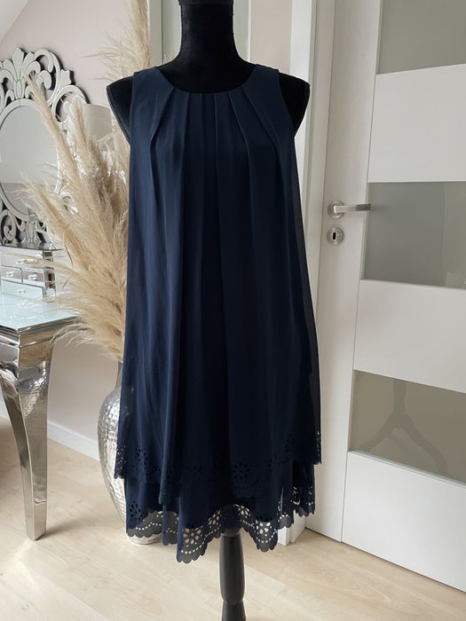 Sukienka granatowa S