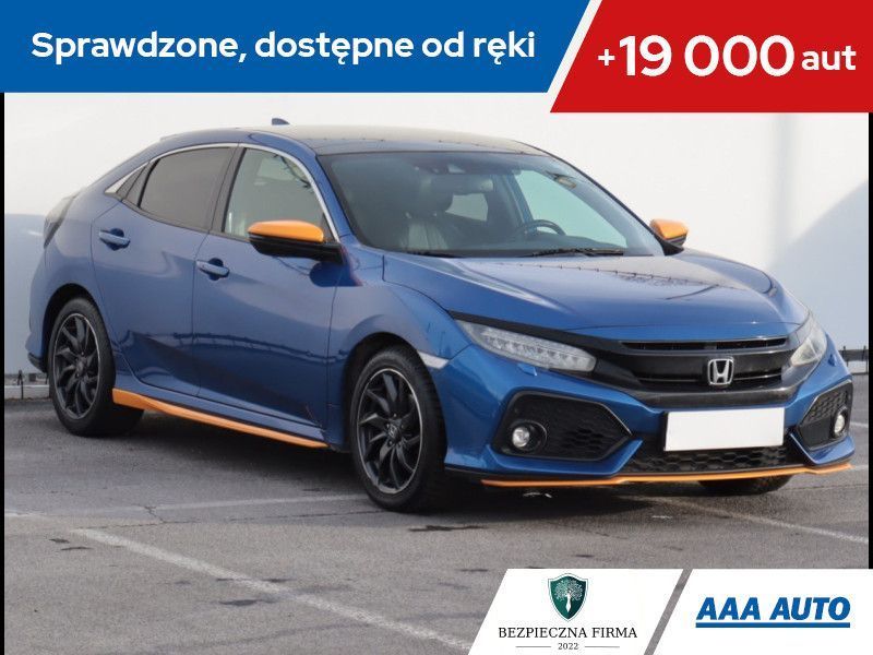 Honda Civic 1.0 VTEC Turbo, Salon Polska, Serwis ASO, Skóra, Navi, Klimatronic,