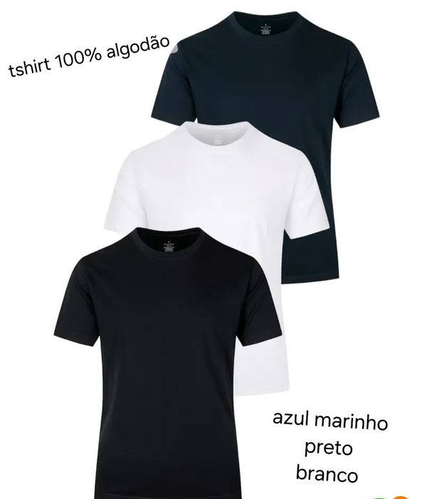 Tshirt lisa em algodão