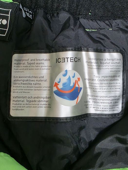 Icepeak Carter Junior spodnie narciarskie roz.164 snowboardowe, wodood