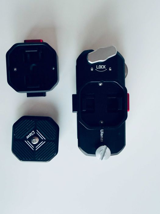 Uchwyt Ulanzi Fast Claw Clip + szybkozłączka + Złącze statywowe