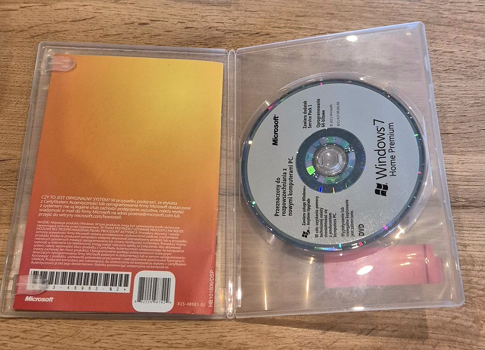 Oryginalny Windows 7 Home Premium