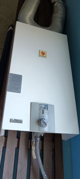 Esquentador e botija