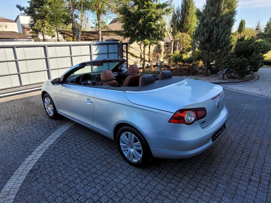 VW Eos 1,4TSI klimatronik NAVI elektryka brązowe skóry panorama 129tys