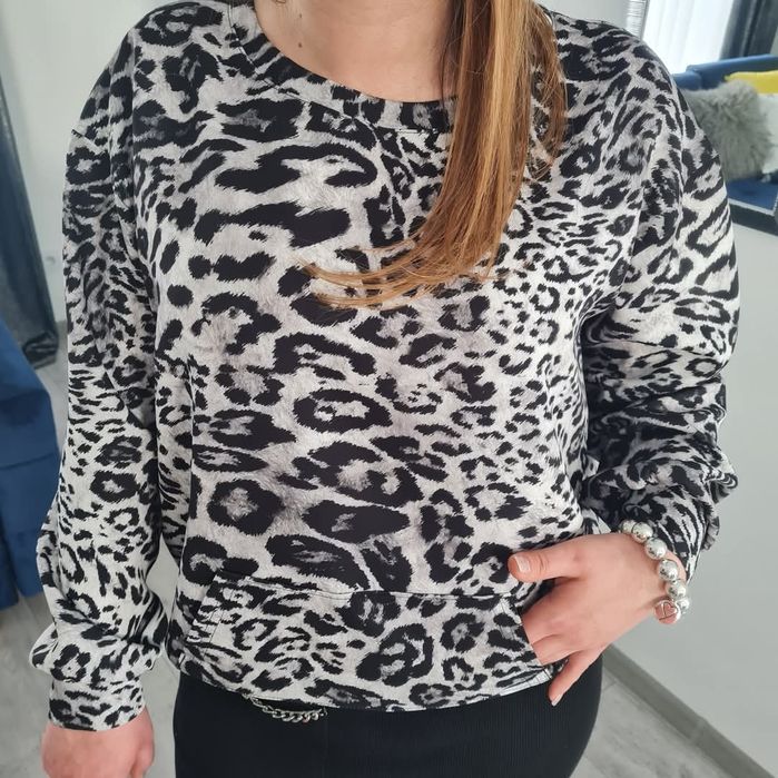 Bluza panterka / szara