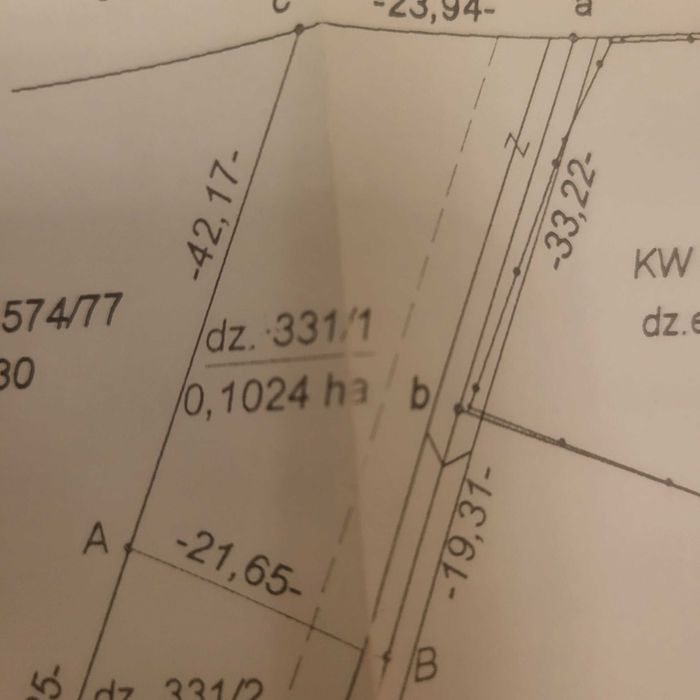 Sprzedam działkę b