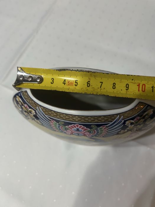 Japonski wazon Seizan ręcznie malowany