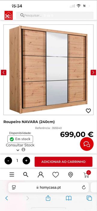 Roupeiro modelo ikea em muito bom estado