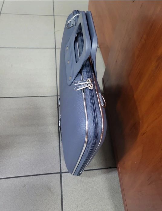 Szara torba na dokumenty, laptop 15,6 cala