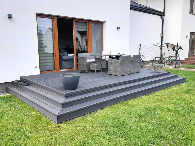 Deska kompozytowa tarasowa WPC Gardin Plus 2.0 23mm Ciemny Brąz + inne