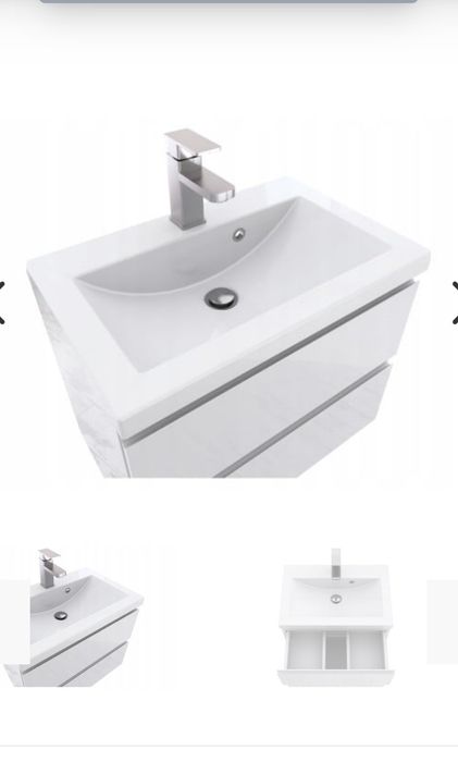 Szafka łazienkowa z umywalką 60cm