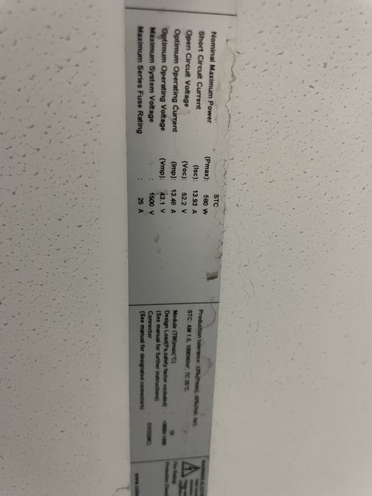 Painel Solar CS6W - 580T