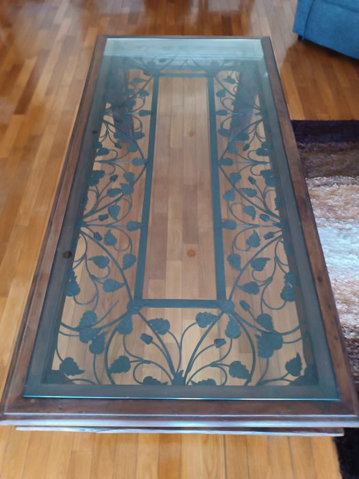 Mesa de centro estilo rústico