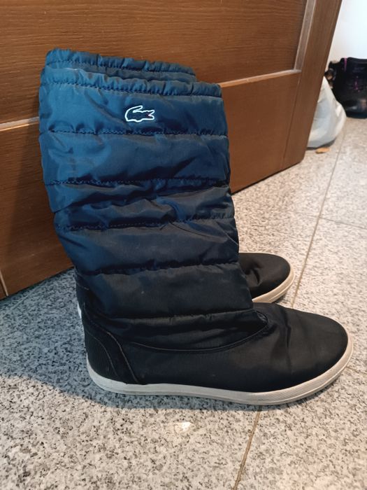 Lacoste granatowe poszukiwane śniegowce 40 40,5 norweski