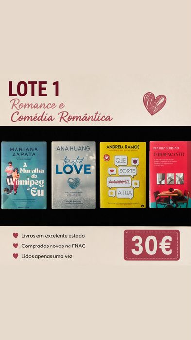 Coleção de Livros FNAC | Como Novos | Vários Géneros