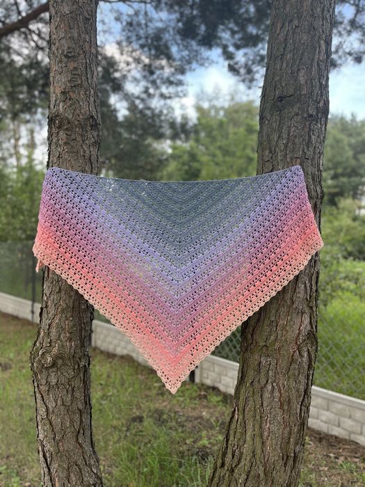 Chusta szydełkowa Bergamotka