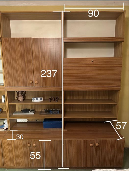 Meblościanka meble PRL + szafa