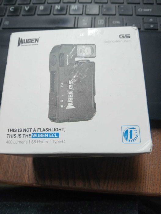 Lanterna Wuben G5 Mini LED 400lm - Nova na Caixa (EDC / RGB)