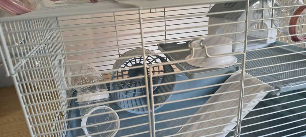 hamster - gaiola impecável + extras