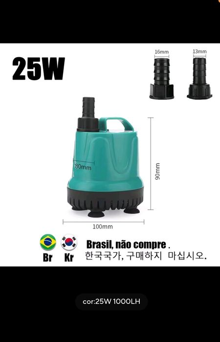 Bomba de água. 25w Nova