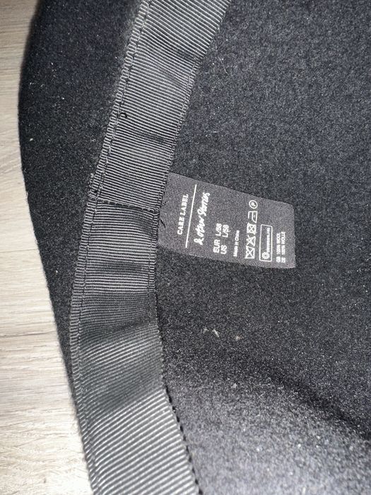 Czarny kapelusz | L / 58 | 100% wełna | stan idealny