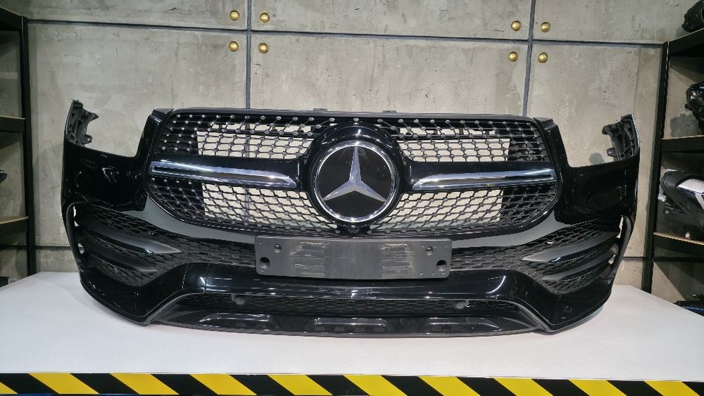 Бампер Mercedes GLE W167 AMG Black передній оригінал комплект 2020 2021 2022 2023