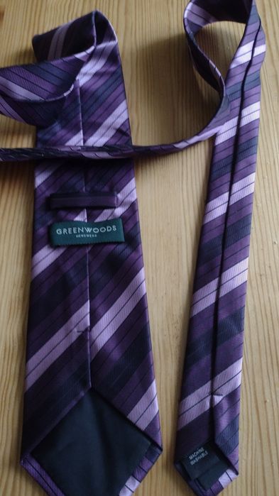 Krawat męski fioletowy